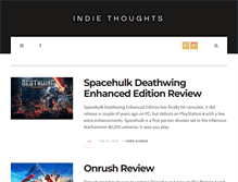 Tablet Screenshot of indiethoughts.com